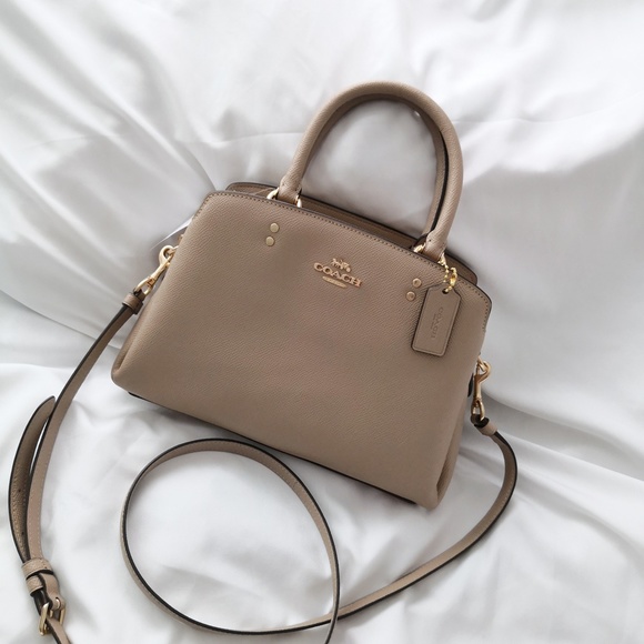 coach Handbags - New Coach Mini Lillie Carryall Taupe 91146 $398
